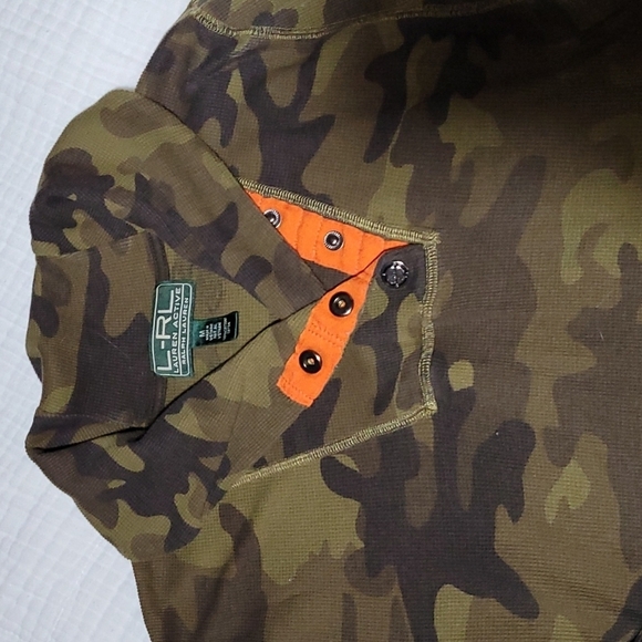 Ralph Lauren Active* Thermal Shirt* Camo* Sz M - Picture 2 of 4